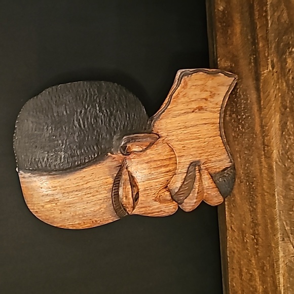 Wooden African Face Carvings - Picture 4 of 5